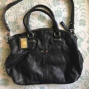 Tignanello black leather purse